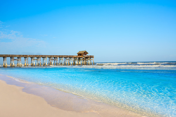 cocoa beach pier in cape canaveral florida