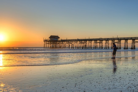 cocoa beach pier at sunrise