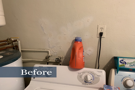 Laundry/Utility room before rehab