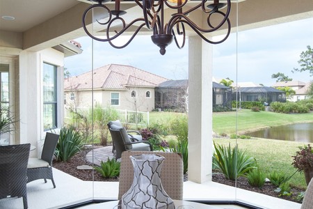 Views through the breakfast nook windows