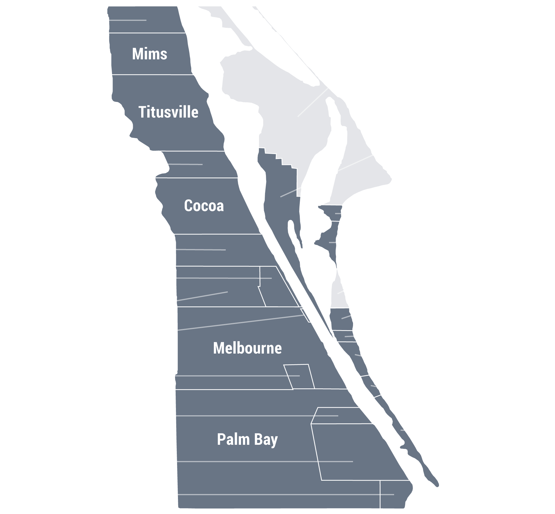 Map of Brevard